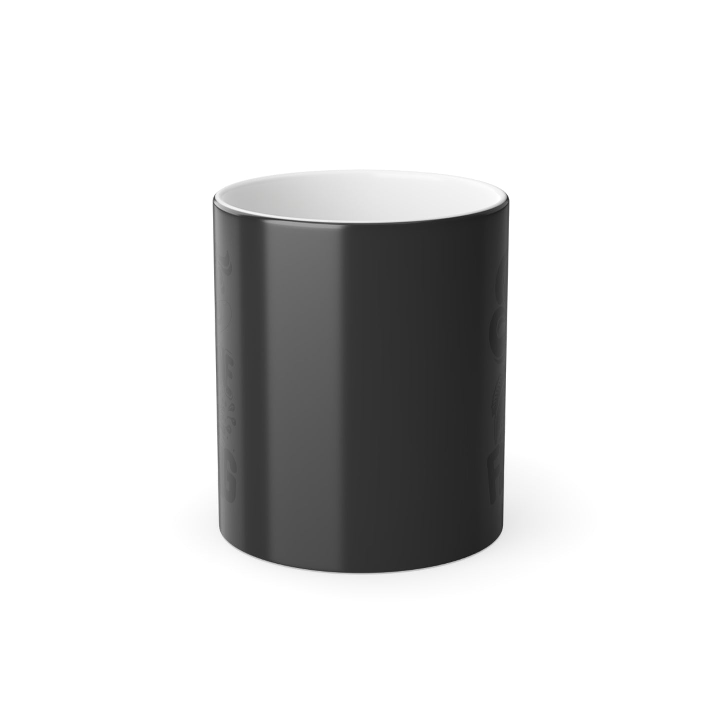 Glossy finish ceramic magic mug