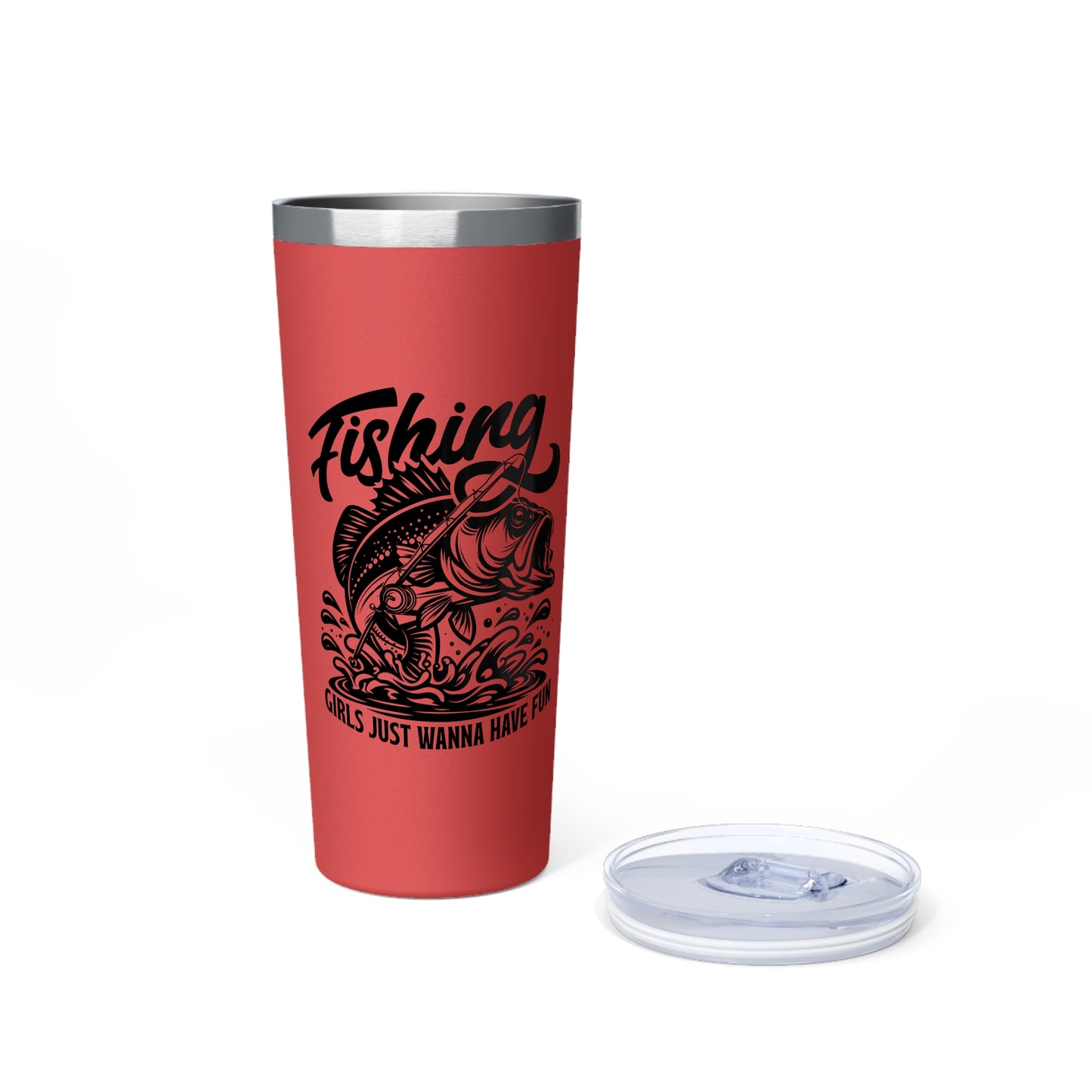 fly fishing women, 22oz Capacity travel mug with lid