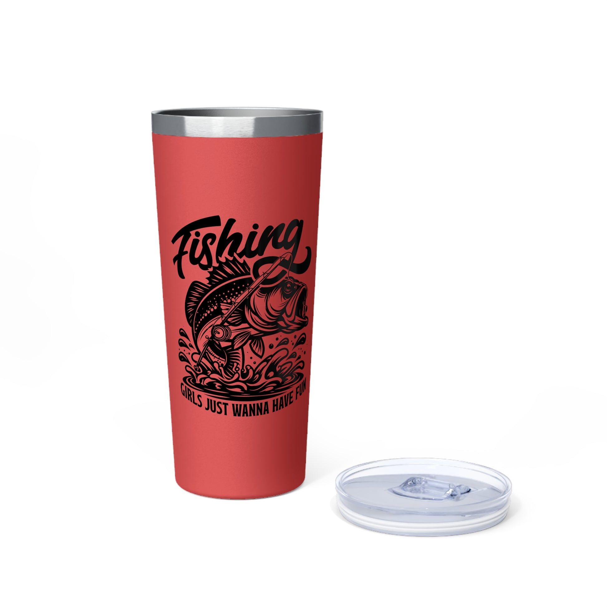 fly fishing women, 22oz Capacity travel mug with lid