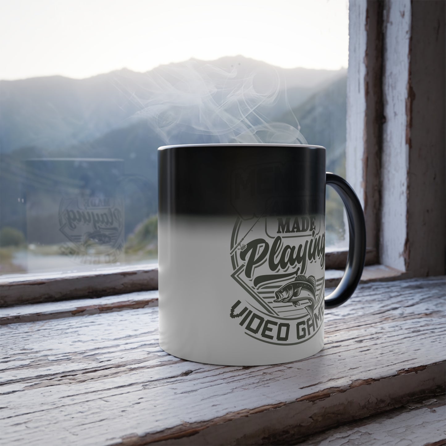 heat changing mug, Memories aren't made playing video games