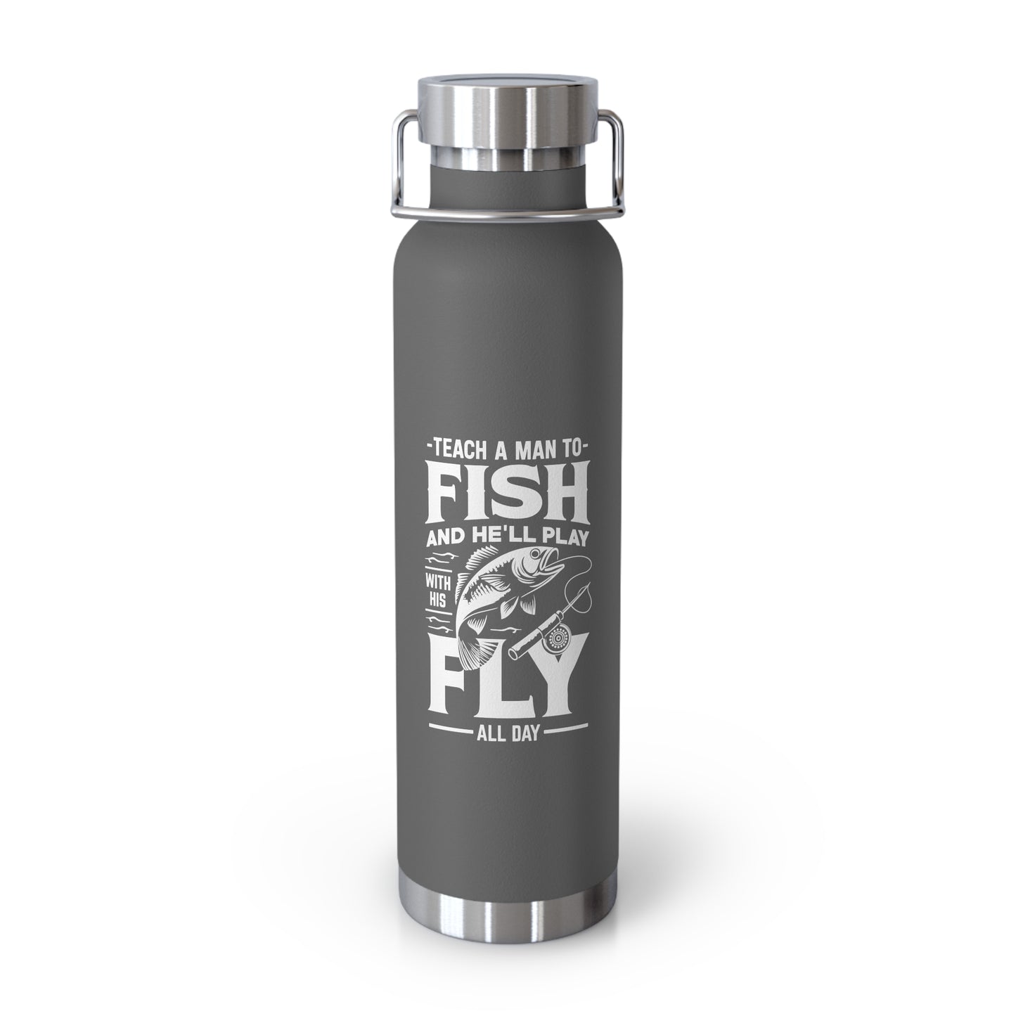 Stainless steel flask, gifts for fly fishermen